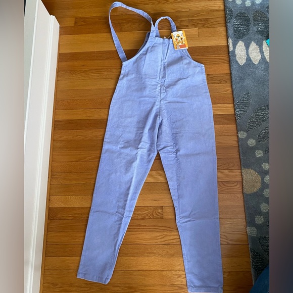 Lucy and yak washed lilac dungarees size 10L - Picture 2 of 5